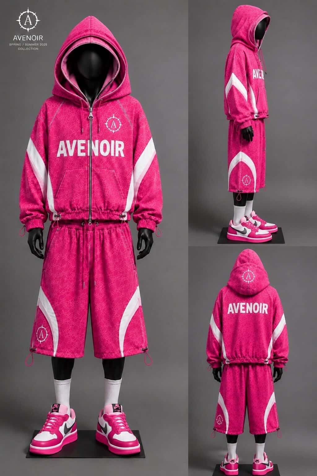 Avenoir shorts and Zipup set